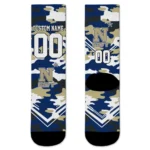 Navy Midshipmen Socks Personalized Woodland Camo Blue Best Selling