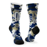 Navy Midshipmen Socks Personalized Woodland Camo Blue Best Selling