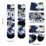 Navy Midshipmen Socks Personalized Woodland Camo Blue Best Selling