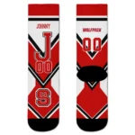 Nc State Wolfpack Socks Custom Arrow Blocks Red Best Selling