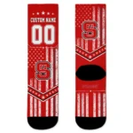 Nc State Wolfpack Socks Custom Star Stripes Red White Best Selling