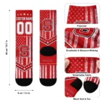 Nc State Wolfpack Socks Custom Star Stripes Red White Best Selling