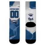 Nevada Wolf Pack Socks Customized Geometric Tech Blue Best Selling