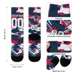 New England Patriots Socks Customized Woodland Camo Blue Best Selling
