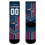 New England Patriots Socks Personalized Star Stripes Blue White Best Selling