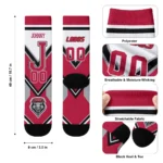 New Mexico Lobos Socks Custom Arrow Blocks Red Best Selling