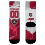 New Mexico Lobos Socks Custom Geometric Tech Red Best Selling