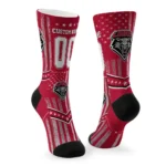 New Mexico Lobos Socks Custom Star Stripes Red White Best Selling