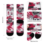 New Mexico Lobos Socks Custom Woodland Camo Red Best Selling
