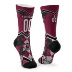 New Mexico State Aggies Socks Custom Argyle Pattern Crimson Best Selling