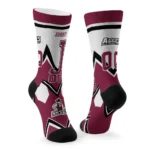 New Mexico State Aggies Socks Custom Arrow Blocks Crimson Best Selling