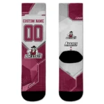 New Mexico State Aggies Socks Custom Geometric Tech Crimson Best Selling