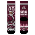 New Mexico State Aggies Socks Custom Snowy Scene Crimson White Best Selling