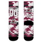 New Mexico State Aggies Socks Custom Woodland Camo Crimson Best Selling