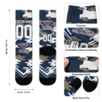 New Orleans Pelicans Socks Custom Woodland Camo Navy Best Selling
