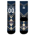 New Orleans Pelicans Socks Customized Argyle Pattern Navy Best Selling