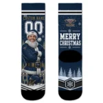 New Orleans Pelicans Socks Customized Snowy Scene Navy White Best Selling