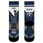 New Orleans Pelicans Socks Personalized Arrow Blocks Navy Best Selling