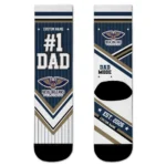 New Orleans Pelicans Socks - Personalized Pinstripe Chevron Navy White