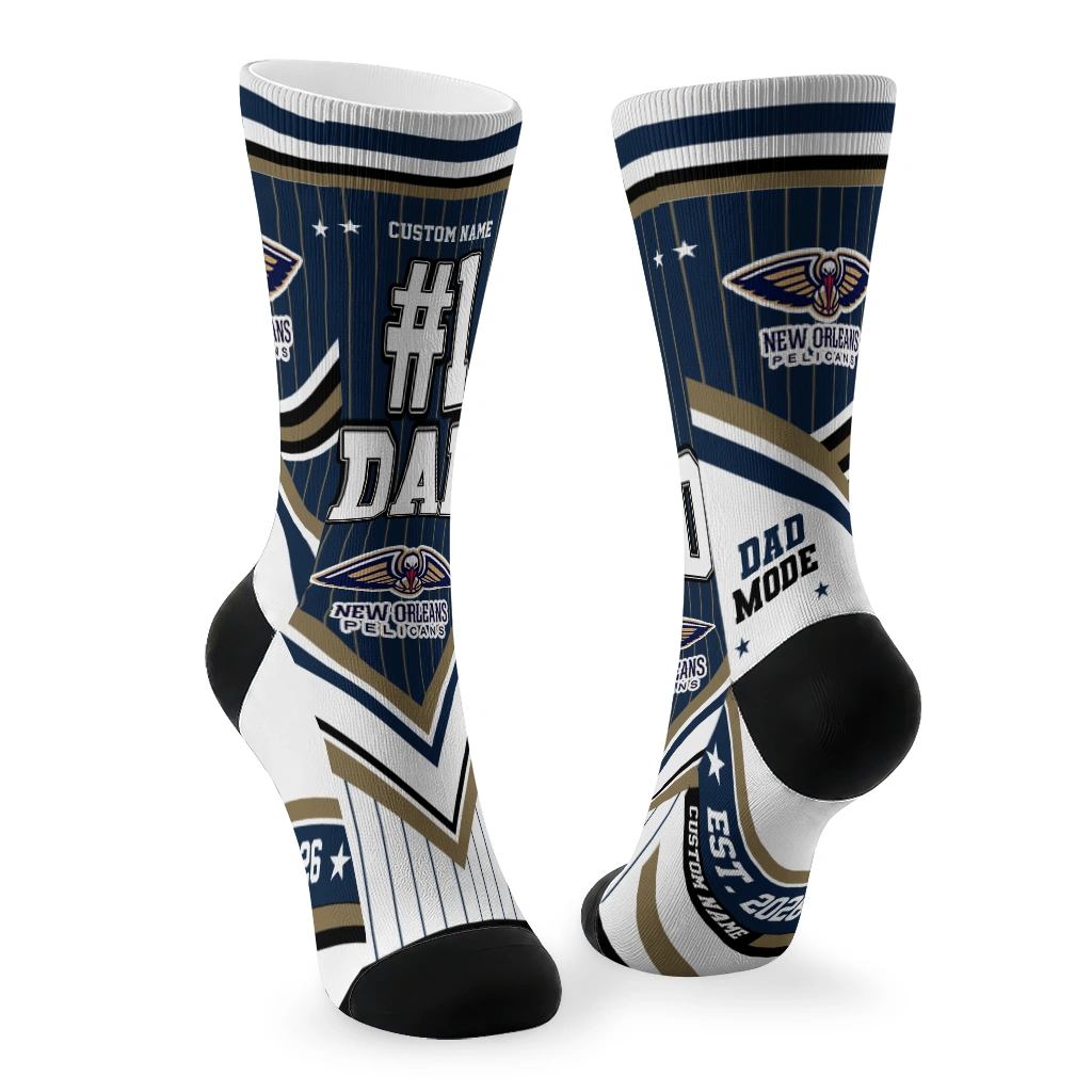 new-orleans-pelicans-socks-personalized-pinstripe-chevron-navy-white-fashion-forward.webp