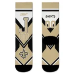 New Orleans Saints Socks Customized Arrow Blocks Gold Best Selling