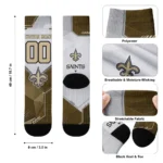 New Orleans Saints Socks Personalized Geometric Tech Gold Best Selling