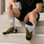 New Orleans Saints Socks Personalized Geometric Tech Gold Best Selling