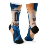 New York Islanders Socks Custom Geometric Tech Blue Best Selling