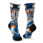 New York Islanders Socks Custom Woodland Camo Blue Best Selling