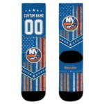 New York Islanders Socks Customized Star Stripes Blue White Best Selling