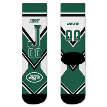 New York Jets Socks Custom Arrow Blocks Green Best Selling
