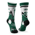 New York Jets Socks Custom Arrow Blocks Green Best Selling