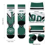 New York Jets Socks Custom Arrow Blocks Green Best Selling