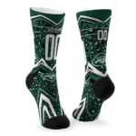 New York Jets Socks Custom Leopard Print Green Black Best Selling