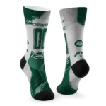New York Jets Socks Customized Geometric Tech Green Best Selling