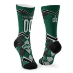 New York Jets Socks Personalized Argyle Pattern Green Best Selling