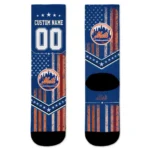 New York Mets Socks Customized Star Stripes Blue White Best Selling