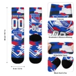 New York Rangers Socks Customized Woodland Camo Blue Best Selling