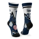 New York Yankees Socks Custom Arrow Blocks Navy Best Selling