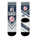 New York Yankees Socks - Custom Pinstripe Chevron Navy White