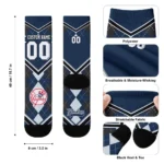 New York Yankees Socks Personalized Argyle Pattern Navy Best Selling