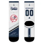 New York Yankees Socks - Personalized Nautical Icons Navy White