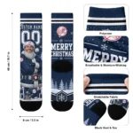 New York Yankees Socks Personalized Snowy Scene Navy White Best Selling