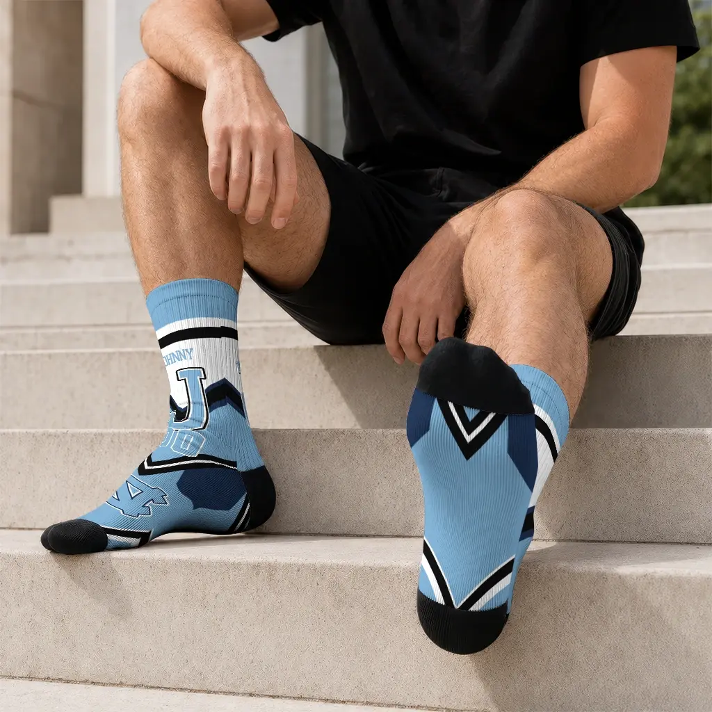 North Carolina Tar Heels Socks Personalized Arrow Blocks Light Blue Latest Model North Carolina Tar Heels Socks Personalized Arrow Blocks Light Blue Latest Model