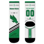 North Texas Mean Green Socks Custom Nautical Icons Green White Best Selling