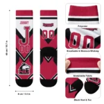 Northern Illinois Huskies Socks Customized Arrow Blocks Red Best Selling
