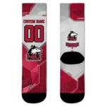 Northern Illinois Huskies Socks Customized Geometric Tech Red Best Selling