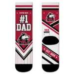 Northern Illinois Huskies Socks Customized Pinstripe Chevron Red White Best Selling