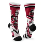 Northern Illinois Huskies Socks Customized Pinstripe Chevron Red White Best Selling