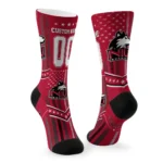 Northern Illinois Huskies Socks Customized Star Stripes Red White Best Selling